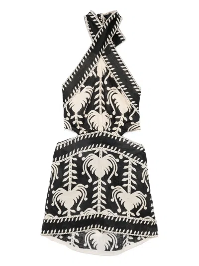 JOHANNA ORTIZ TIDE HALTERNECK CUT-OUT MINI DRESS