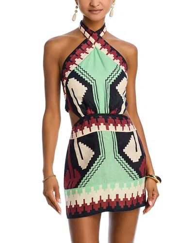 JOHANNA ORTIZ TIDE STRENGTH LINEN MINI DRESS
