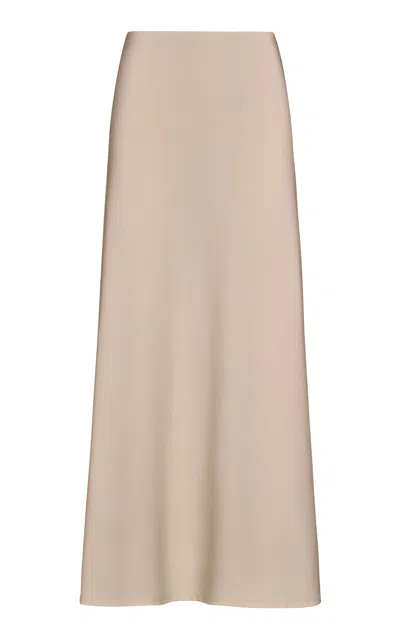 Johanna Ortiz Traditional Seville Tencel Jersey Midi Skirt In Off-white