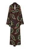 Johanna Ortiz Traditional Silk Tunic Dress In Multi