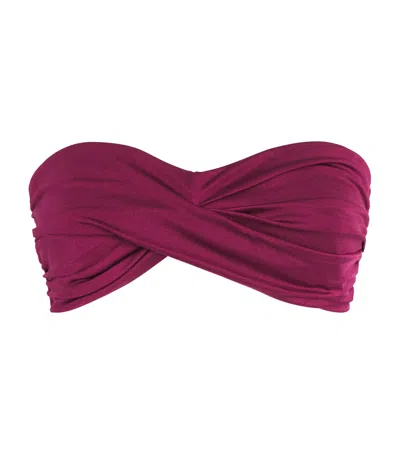 Johanna Ortiz Traga Luz Bikini Top In Purple