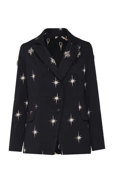 Johanna Ortiz Tranquility Cotton Jacket In Black