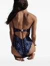 Johanna Ortiz Tribal Lastly Printed Swimsuit In Blue