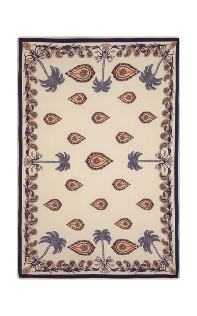 Johanna Ortiz Tropical Bandana Silk Shawl In Neutral