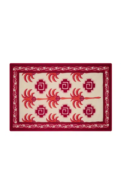 Johanna Ortiz Tropical Equestrian Cotton Pareo In Red