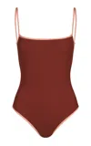 Johanna Ortiz Tropical Gaucha One-piece Swimsuit In Brown