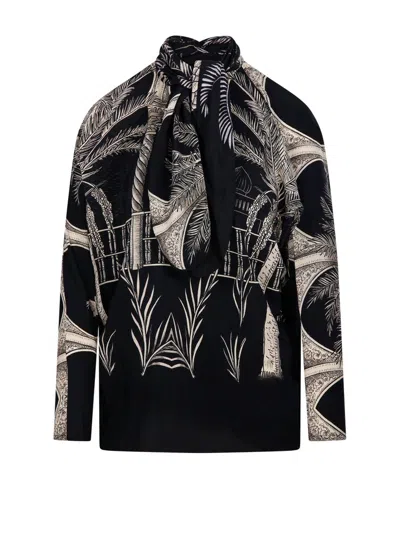 Johanna Ortiz Seriously Tropical Top In Black