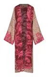 Johanna Ortiz Tropical Romance Silk Kimono In Multi