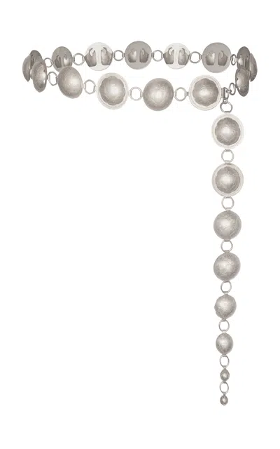 Johanna Ortiz Tropical Vibes Brass Belt In Silver