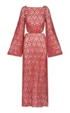 Johanna Ortiz Under The Sea Crochet Cotton Maxi Dress