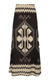 Johanna Ortiz Vela Mayor Printed Cotton Midi Skirt