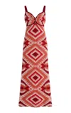 Johanna Ortiz Vintage Affair Cotton Midi Dress
