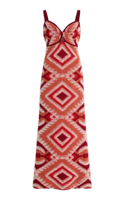 Johanna Ortiz Vintage Affair Cotton Midi Dress
