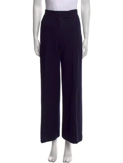 Pre-owned Johanna Ortiz Vintage Wide Leg Pants In Blue