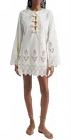 Johanna Ortiz Vision Seeking Mini Dress In Ecru In White