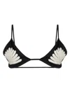 Johanna Ortiz Visionary Arts Embroidered-motif Bikini Top In Black