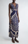 Johanna Ortiz Voyage Reversible Jersey Maxi Dress In Multi