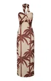 Johanna Ortiz Water Adventure Printed Linen Maxi Dress