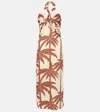 Johanna Ortiz Water Adventure Printed Linen Maxi Dress In Multicoloured