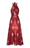 Johanna Ortiz Western Elements Maxi Dress In Red