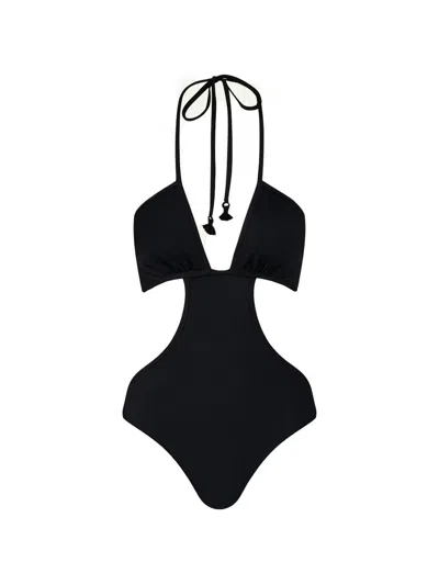 Johanna Ortiz Whispering Horizons Swimsuit In Black