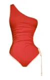 Johanna Ortiz Whispering One-shoulder One-piece Swimsuit