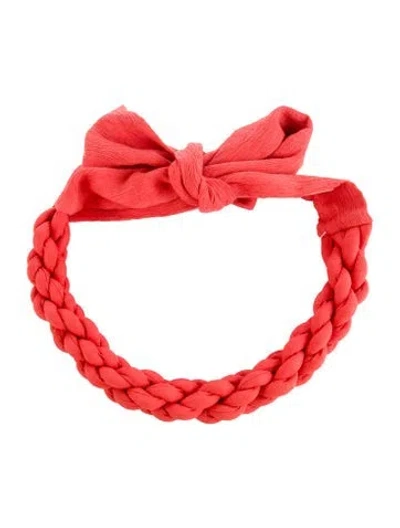 Pre-owned Johanna Ortiz Wide Belt In Red