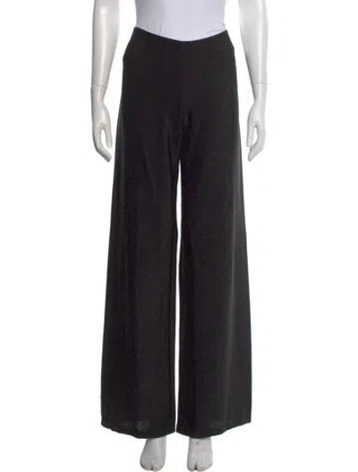 Pre-owned Johanna Ortiz Wide Leg Pants In Black
