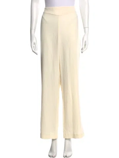 Pre-owned Johanna Ortiz Wide Leg Pants In Neutral