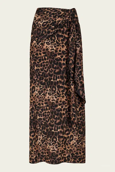 Johanna Ortiz Wild Confidant Maxi Skirt In Leopard In Animal Print