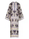 Johanna Ortiz Wild Savannah Printed Midi Dress In Neutral