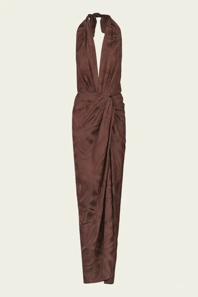 Johanna Ortiz Wildly Beautiful Dress In Chocolate In Brown