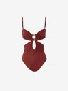 Johanna Ortiz Wine Sunny Days Swimsuit