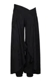 Johanna Ortiz Winter Echo High-rise Wide-leg Pants In Black