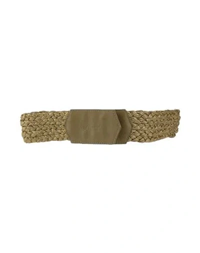 Johanna Ortiz Woman Belt Military Green Size M Viscose