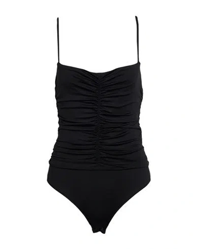 Johanna Ortiz Woman Bodysuit Black Size L Polyester, Elastane