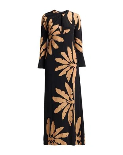 Johanna Ortiz Woman Maxi Dress Black Size 6 Silk