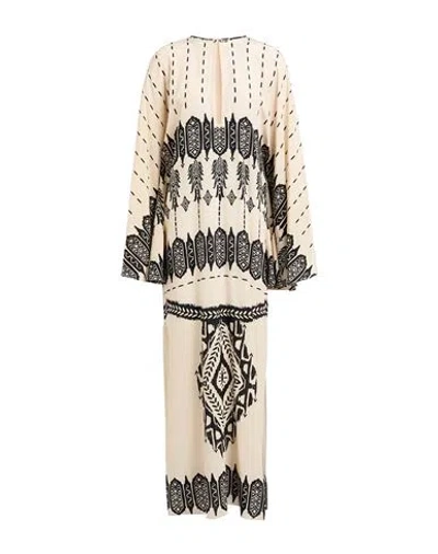 Johanna Ortiz Woman Maxi Dress Cream Size 8 Silk