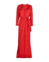 Johanna Ortiz Woman Maxi Dress Tomato Red Size 10 Viscose