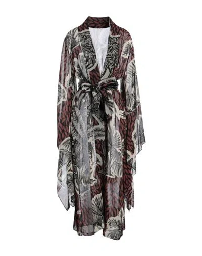 Johanna Ortiz Woman Overcoat & Trench Coat Beige Size S Polyester, Recycled Polyester