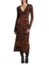 Johanna Ortiz Amur Leopard Midi Dress In Leopard