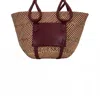 Johanna Ortiz Women's Destination Seaside Tote Bag In Burgundy Sand In Multi