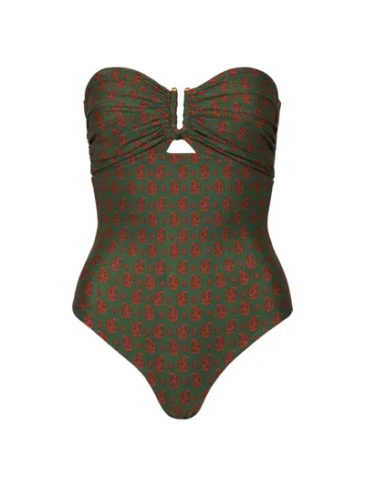 Johanna Ortiz Women's Paisleys Lastly One-piece Swimsuit In Green