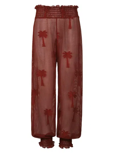 Johanna Ortiz Women's Playa Grande Nomad Cotton Mesh Pants In Brown