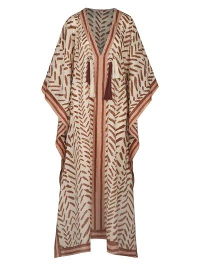 Johanna Ortiz Printed Kaftan In Multi