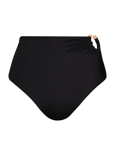 Johanna Ortiz Women's Taita High-waisted Bikini Bottom In Black