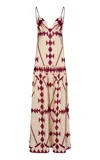 Johanna Ortiz Zea Palm Printed Cotton-poplin Maxi Dress In Multi