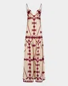Johanna Ortiz Zea Palm Printed Cotton-poplin Maxi Dress In Multi