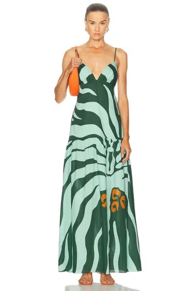 Johanna Ortiz Zea Palm Maxi Dress In Multi