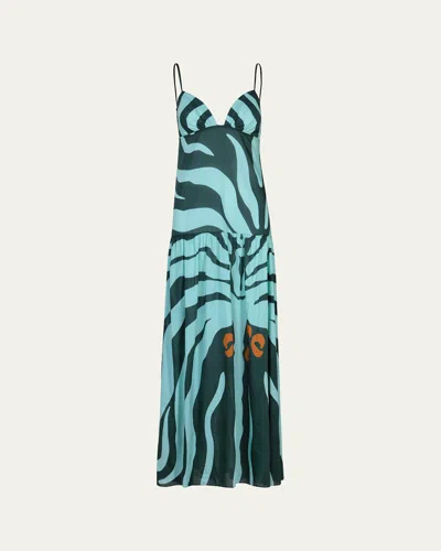 Johanna Ortiz Zea Palm Maxi Dress In Multi